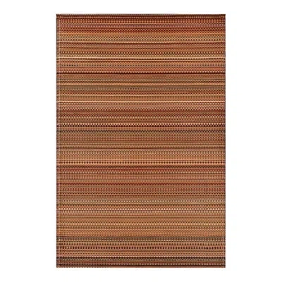 Mad Mats 8' X 10' Outdoor Mat, Mixed - Earth In Red