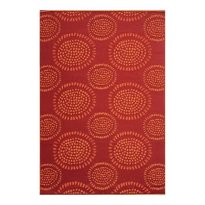 Mad Mats 8' X 10' Outdoor Mat, Molly - Red