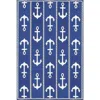 Mad Mats Anchor Blue & White In Multi