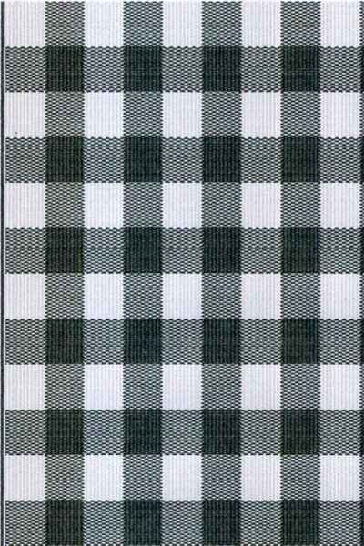 Mad Mats Buffalo Plaid Black & White In Multi