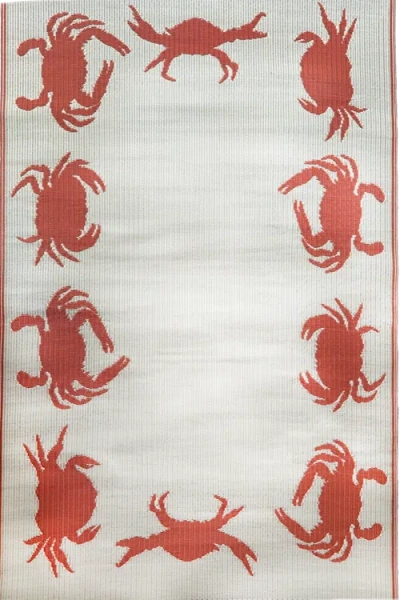 Mad Mats Crab Rug In Multi