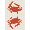 Mad Mats Double Crab Orange & Cream In Multi
