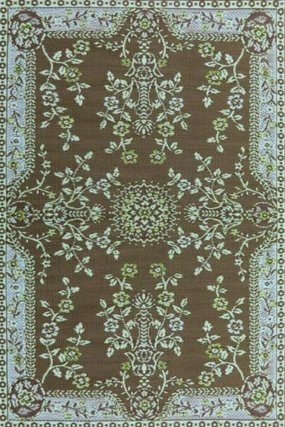 Mad Mats Garland Teal & Brown Outdoor Mat
