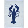 Mad Mats Lobster Blue & White