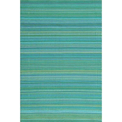 Mad Mats Mixed Blue & Green Indoor/outdoor Area Rug - Reversible, 100% Recycled Material, Uv Resistant In Blue;green