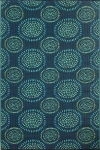 Mad Mats Molly Black & Aqua Rug