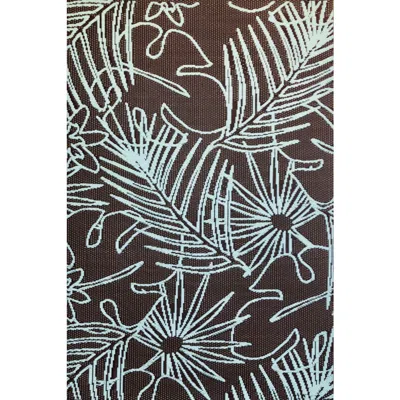 Mad Mats Palm Leaf Rug In Multi