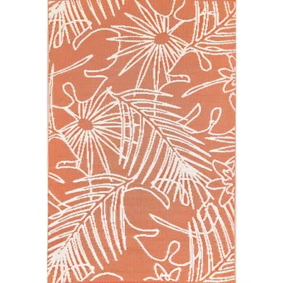 Mad Mats Palm Leaf Rug In Multi