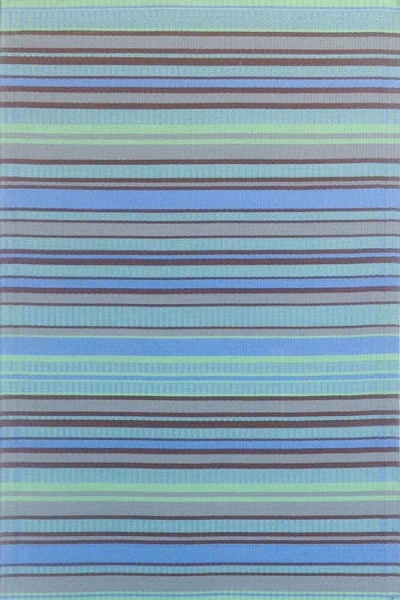 Mad Mats Stripes Grey & Aqua