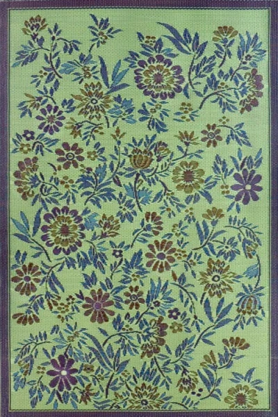 Mad Mats Wildflowers Rug In Green