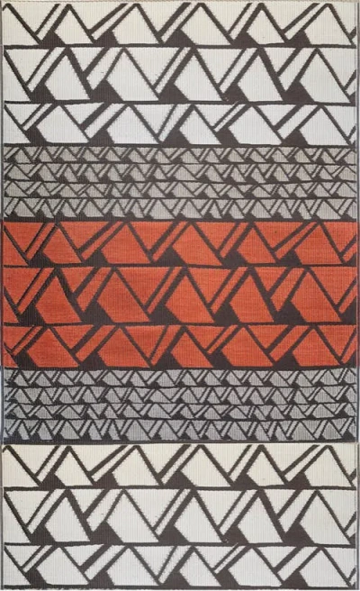 Mad Mats Zig Zag Rug In Multi