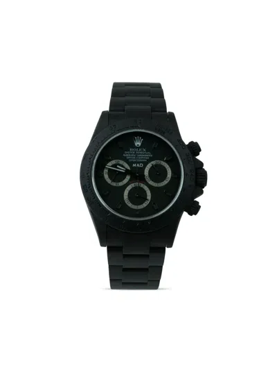 Pre-owned Mad Paris Customised  Rolex Daytona 45mm In Black