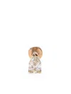 Mad Precious & Ethical 18kt Rose Gold Diamond Earring In Pink