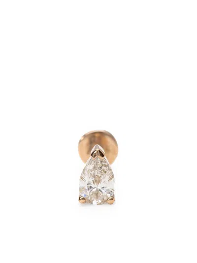 Mad Precious & Ethical 18kt Rose Gold Diamond Earring In Pink