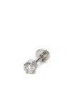 Mad Precious & Ethical 18kt White Gold Diamond Earring In 银色