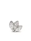 Mad Precious & Ethical 18kt White Gold Diamond Single Earring In Silver