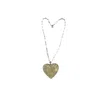 Mad Shoes Women's Mad Ice Sterling Silver Necklace With Statement Glass Heart Pendant Adorned With White Gold 