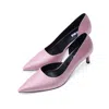 Mad Shoes Women's Neutrals Mad About Dusty Pink Satin In Purple