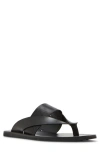 Madden Cicero Flip Flop In Black Leather