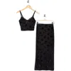 Madden Girl 2-piece Lace Cami & Midi Skirt Set In Black