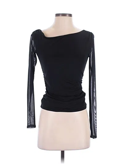 Pre-owned Madden Girl 3/4 Sleeve T-shirt In Black