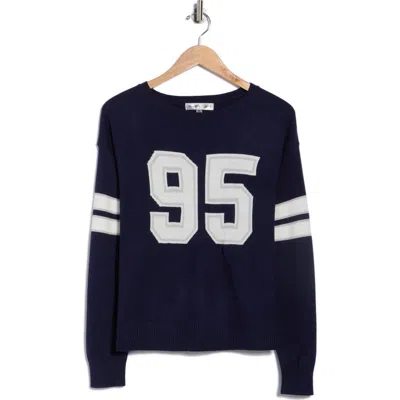 Madden Girl 95 Jacquard Pullover Sweater In Blue