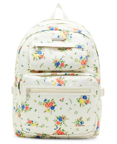 Madden Girl Abby Nylon Dome Backpack In White