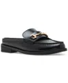 Madden Girl Addler-f Chain Bit Slip-on Mule Loafers In Black