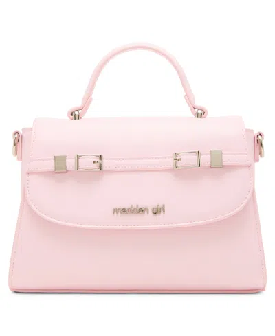 Madden Girl Ally Top Handle Small Satchel Bag In Pink