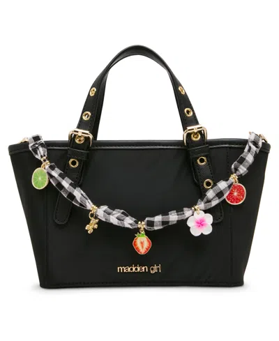 Madden Girl Amanza Medium Tote Handbag In Black