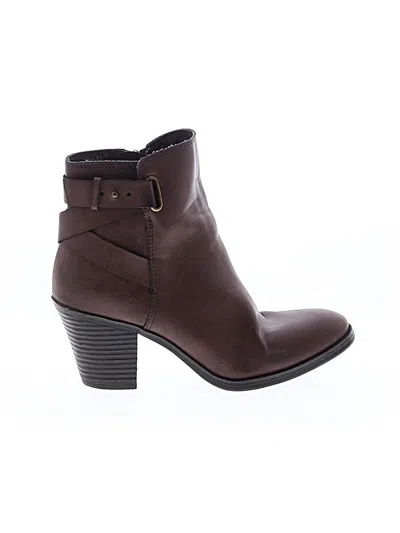 Pre-owned Madden Girl Ankle Boots In Brown