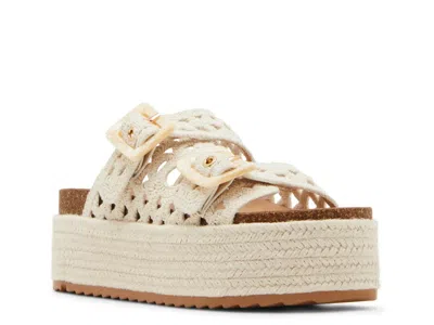 Madden Girl Bali Espadrille Platform Sandal In White
