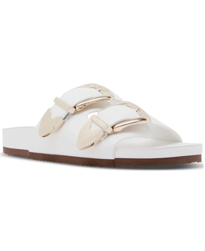 Madden Girl Bandero Double-buckled Footbed Slide Sandals In