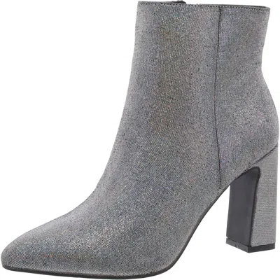 Madden Girl Bonnie Womens Faux Leather Block Heel Booties In Green