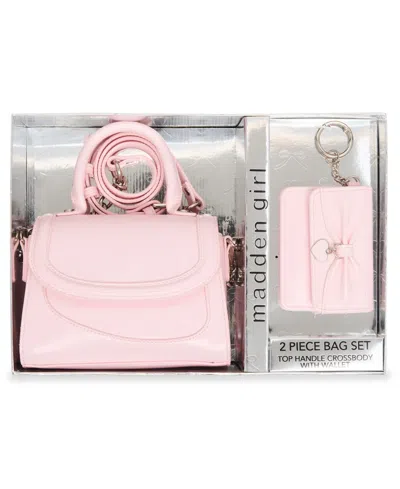 Madden Girl Boxed Morganb Top Handle With Wallet In Pink