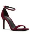 Madden Girl Brazen Two-piece Stiletto Dress Sandals In Burgundy