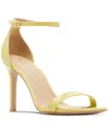 Madden Girl Brazen Two-piece Stiletto Dress Sandals In Chartreuse Patent