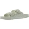 Madden Girl Bria Womens Faux Leather Slip-on Slide Sandals In Green