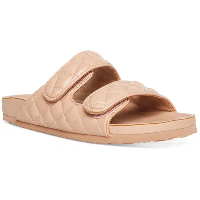Madden Girl Bria Womens Faux Leather Slip-on Slide Sandals In Multi