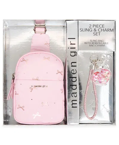 Madden Girl Brooke Small Sling Crossbody Bag In Pink