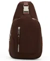 Madden Girl Brooke Suede Zipper Belt Bag In Brown