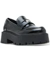 Madden Girl Calistaa Platform Lug Sole Penny Loafers In Black Box