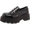 Madden Girl Calistaa Womens Patent Embellished Loafers In Multi