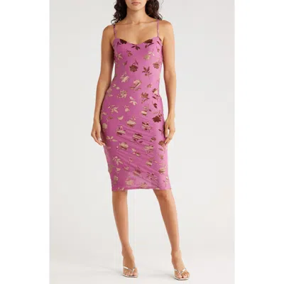 Madden Girl Cami Midi Dress In Pink