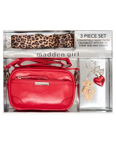 Madden Girl Camic Camera Crossbody Bag In Red