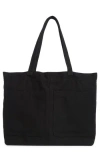 Madden Girl Canvas Tote In Black
