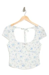 Madden Girl Cap Sleeve Corset Top