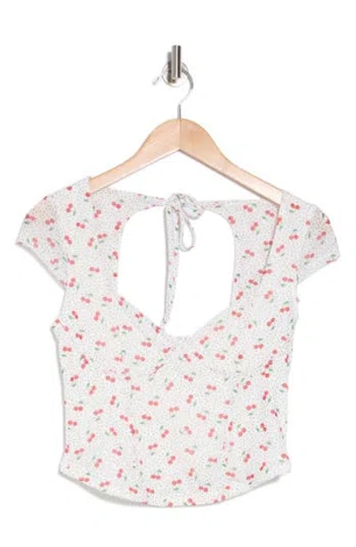 Madden Girl Cap Sleeve Corset Top