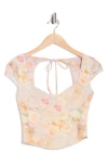Madden Girl Cap Sleeve Corset Top