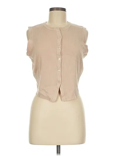 Pre-owned Madden Girl Cardigan Sweater In Tan
